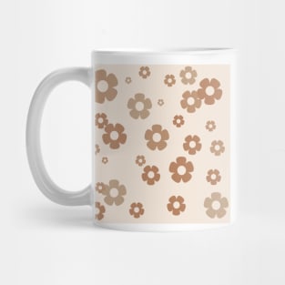 Retro Flowers Neutral Mug